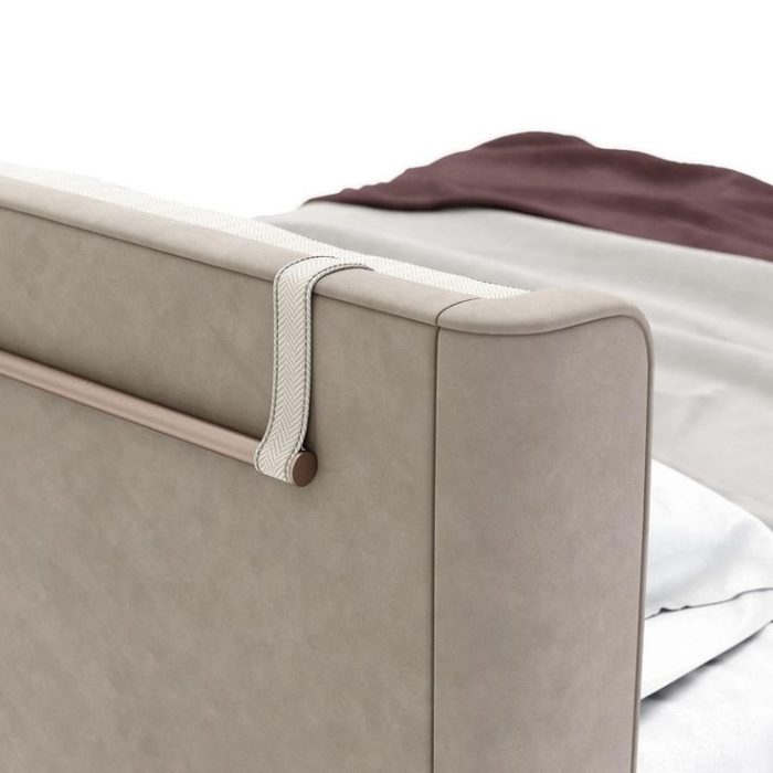 Hnoss Curved Modern Leather Platform Bed (کپی) - Image 5